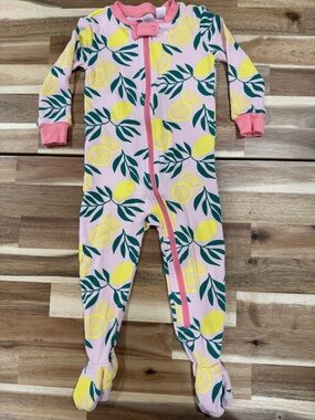 Tucker + Tate Pink Lemon Print Footed One-Piece 12-18 months